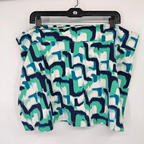 Patagonia Womens Organic Cotton Blend Abstract Print skort Skirt shorts size XL - Picture 6 of 8